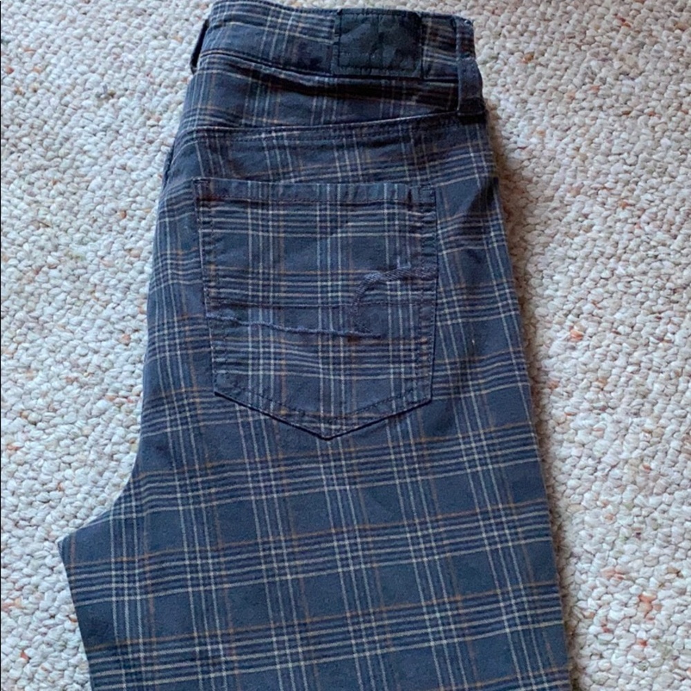 American Eagle Skinny Plaid Jeans